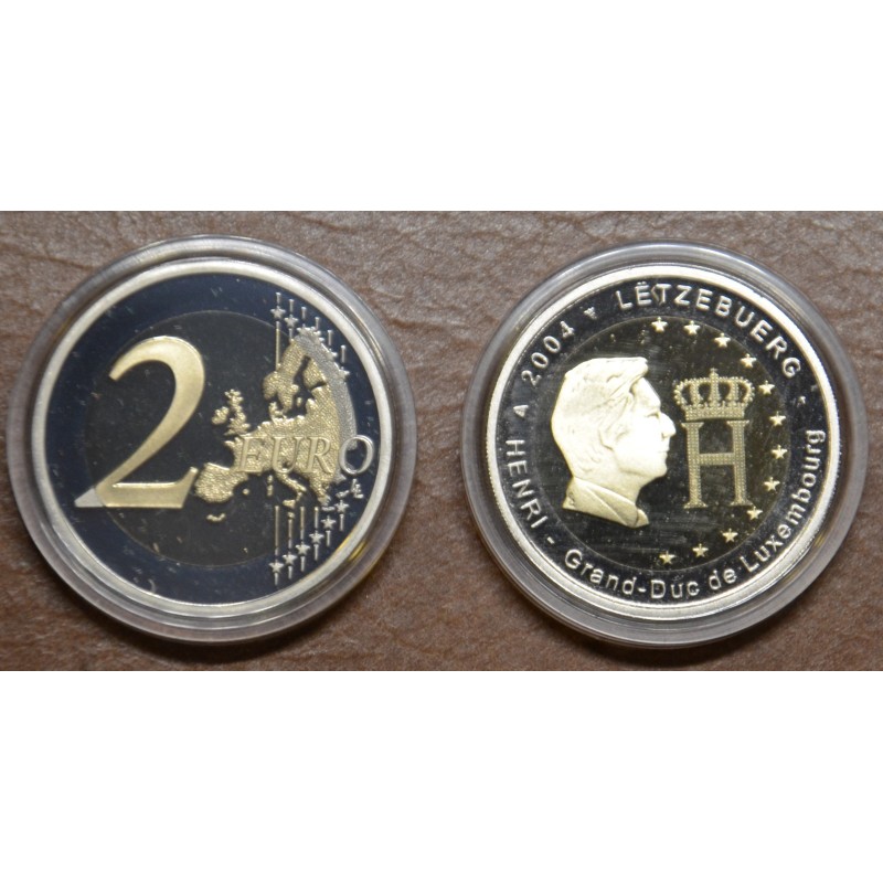 eurocoin eurocoins 2 Euro Luxembourg 2004 - Effigy and monogram of ...