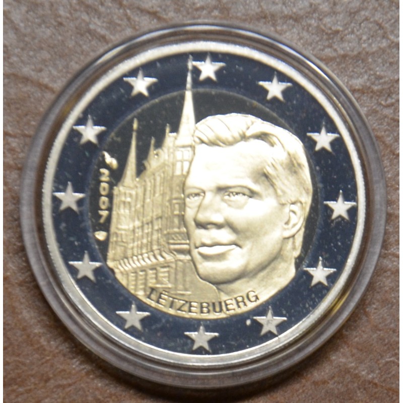 Euromince mince 2 Euro Luxembursko 2007 - Veľkovojvodský palác (Proof)