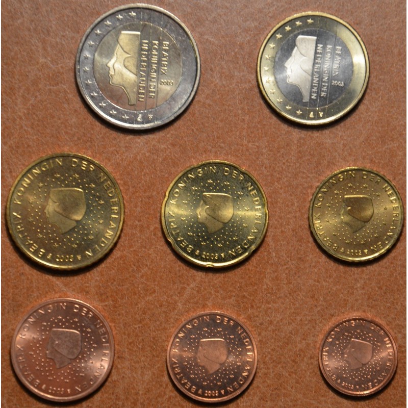 eurocoin eurocoins Netherlands 2003 set of 8 coins (UNC)