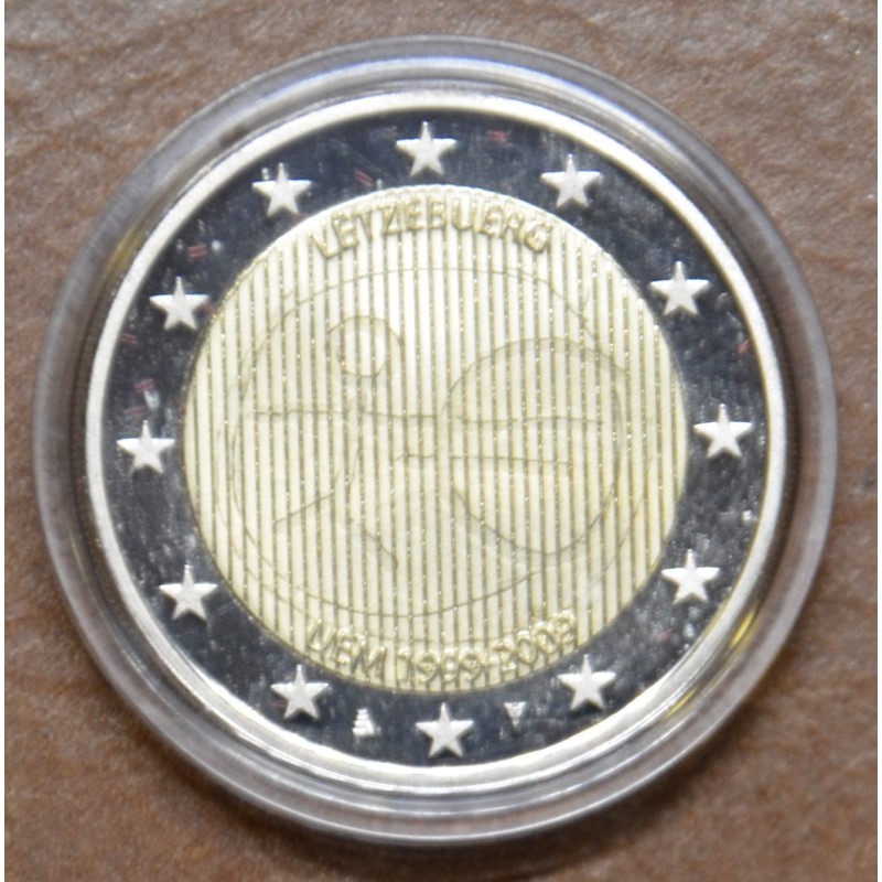 Euromince mince 2 Euro Luxembursko 2009 - 10. výročie hospodárskej ...