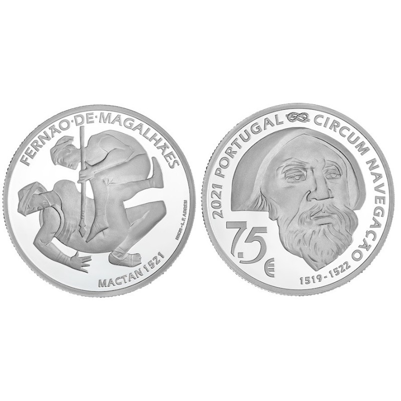 Euromince mince 7,5 Euro Portugalsko 2021 - Mactan 1521 (UNC)