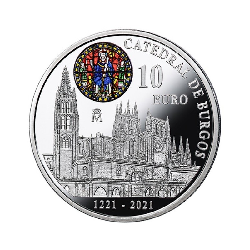 eurocoin eurocoins 10 Euro Spain 2021 - Burgos Cathedral (Proof)
