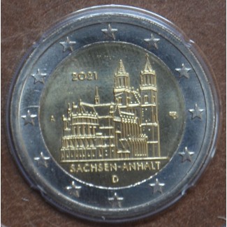 Euromince mince 2 Euro Nemecko 2021 \\"A\\" - Sachsen-Anhalt (UNC)