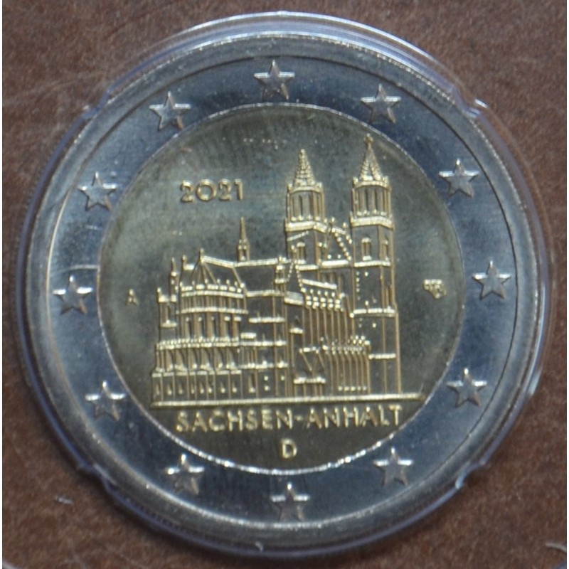 eurocoin eurocoins 2 Euro Germany 2021 \\"A\\" - Sachsen-Anhalt (UNC)