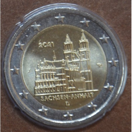 euroerme érme 2 Euro Németország 2021 \\"J\\" - Sachsen-Anhalt (UNC)