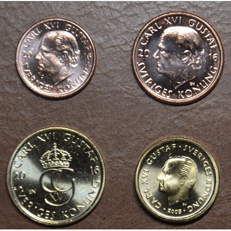 eurocoin eurocoins Sweden 4 coins 2001-2016 (UNC)
