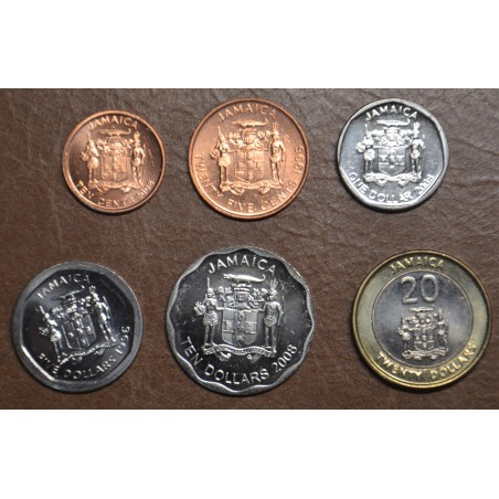 eurocoin eurocoins Jamaica 6 coins 1994-2009 (UNC)