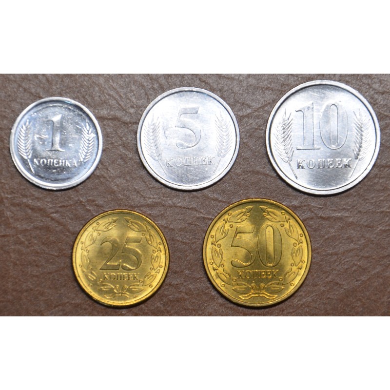 eurocoin eurocoins Transnistria 5 coins 2000-2005 (UNC)