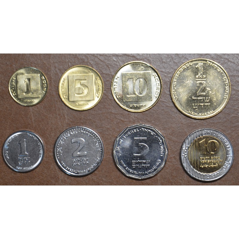 Euromince mince Izrael 8 mincí 1985-2014 (UNC)