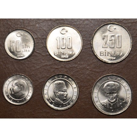 eurocoin eurocoins Turkey 3 coins 2002-2004 (UNC)