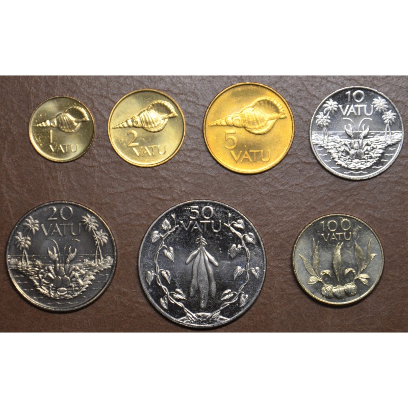 eurocoin eurocoins Vanuatu 7 coins 1983-2009 (UNC)