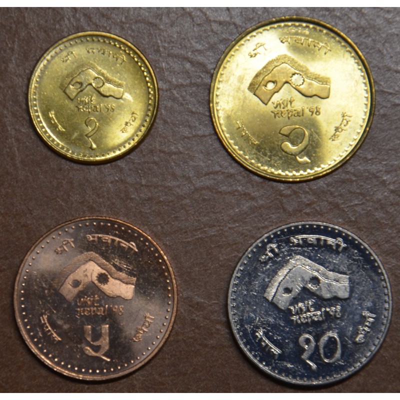 Euromince mince Nepál 4 mince 1997 UNC)