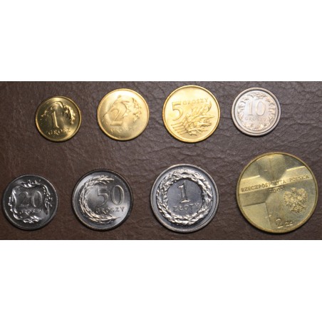 Euromince mince Poľsko 8 mincí 1990-2011 Jan Pavol II. (UNC)