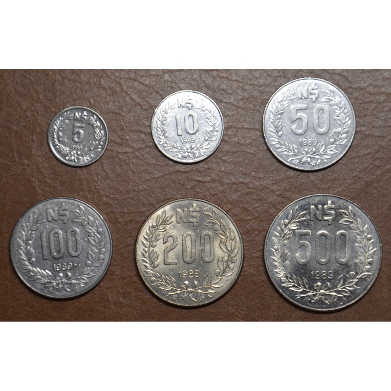 Euromince mince Uruguaj 6 mincí 1989 (VF-XF)