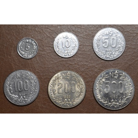 eurocoin eurocoins Uruguay 6 coins 1989 (VF-XF)