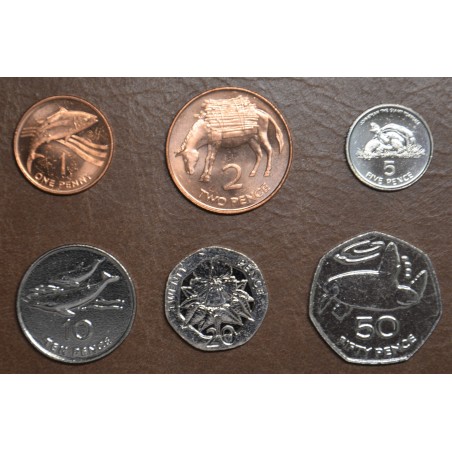 eurocoin eurocoins Saint Helena 6 coins 1997-2006 (UNC)