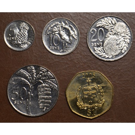 eurocoin eurocoins Samoa 5 coins 2002-2010 (UNC)