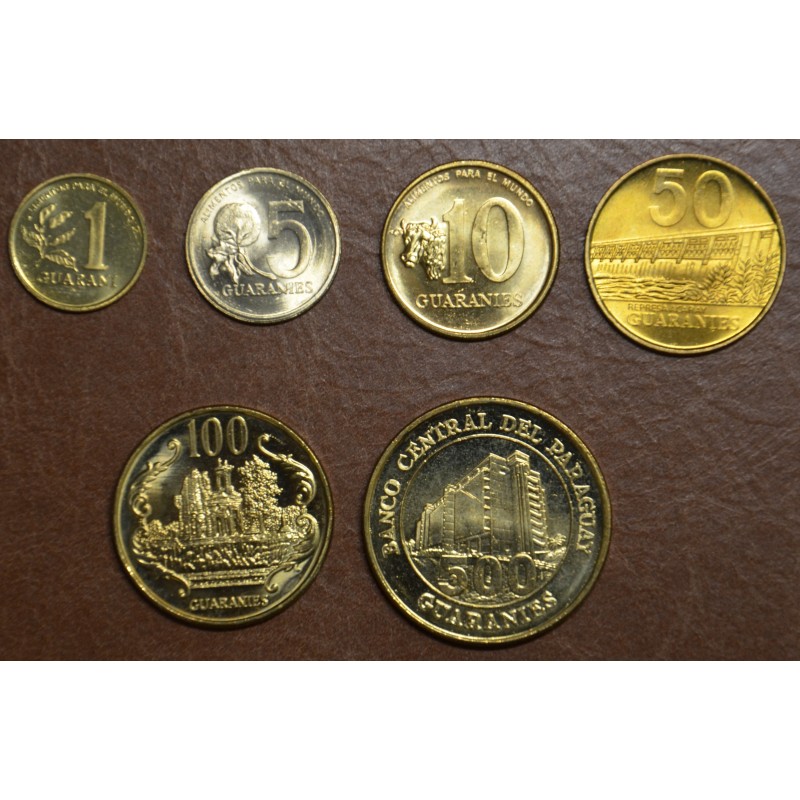 Euromince mince Paraguaj 6 mincí 1992-1998 (UNC)