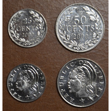eurocoin eurocoins Liberia 2 coins 2000 (UNC)