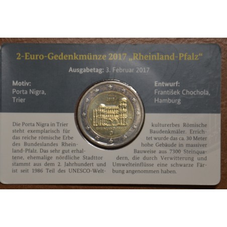 eurocoin eurocoins 2 Euro Germany \\"A\\" 2017 - Rheinland-Pfalz: P...