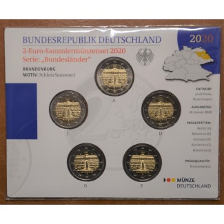 eurocoin eurocoins 2 Euro Germany \\"ADFGJ\\" 2020 - Brandenburg (BU)