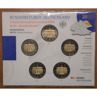 euroerme érme 2 Euro Németország \\"ADFGJ\\" 2020 - Brandenburg (BU)