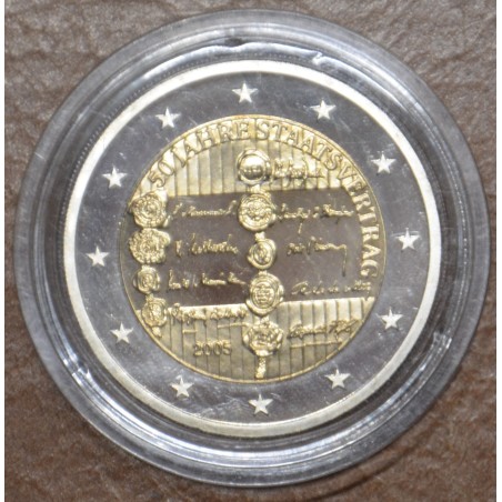 Euromince mince 2 Euro Rakúsko 2005 - 50. výročie rakúskej štátnej ...