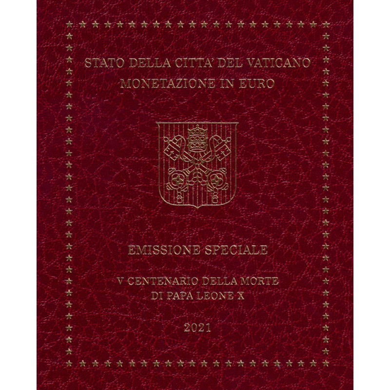 euroerme érme 9 részes forgalmi sor Vatikán 2021 (BU)