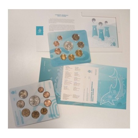 eurocoin eurocoins San Marino 2021 set with new design of coins and...