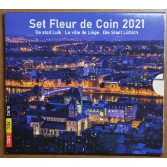 Euromince mince Belgicko 2021 sada 10 mincí Liege (BU)