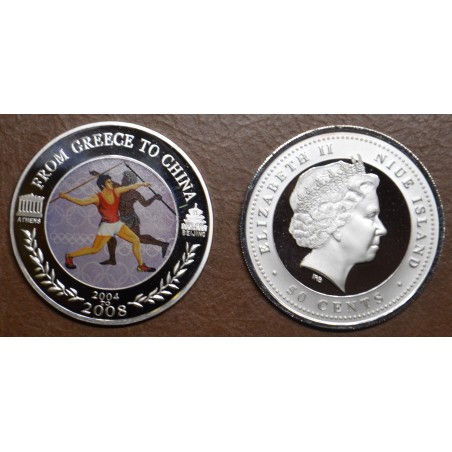 Euromince mince 50 cent Niue 2008 - Hod oštepom (Proof)