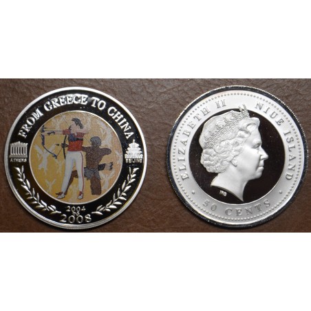 Euromince mince 50 cent Niue 2008 - Lukostreľba (Proof)