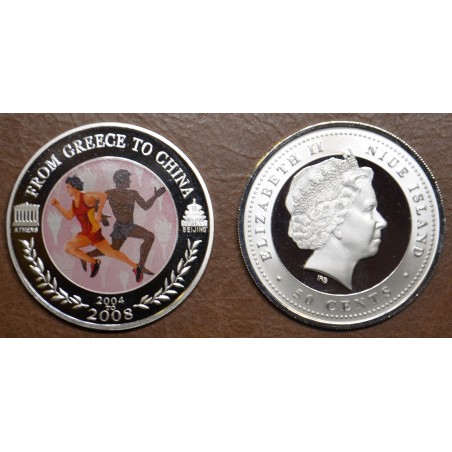 eurocoin eurocoins 50 cent Niue 2008 - Running (Proof)