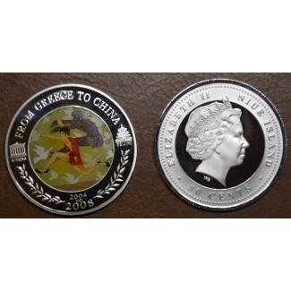 euroerme érme 50 cent Niue 2008 - Akadályfutás (Proof)