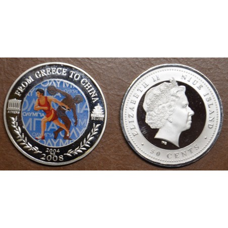 euroerme érme 50 cent Niue 2008 - Diszkoszvetés (Proof)