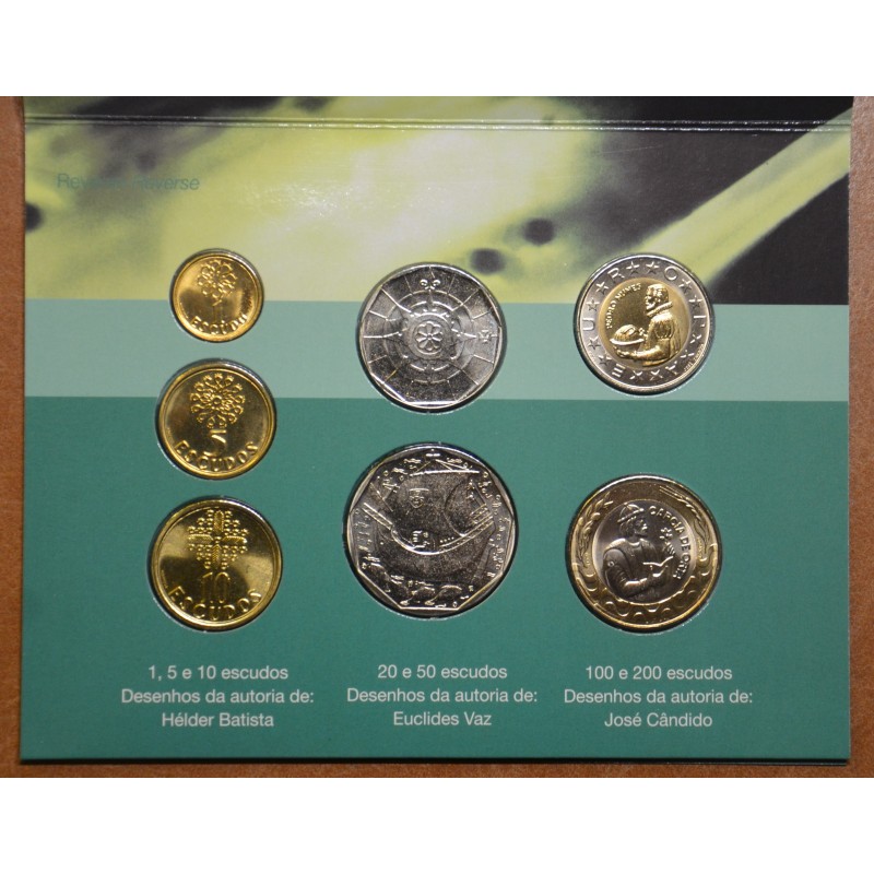 eurocoin eurocoins Portugal 7 coins 2001 (BU)