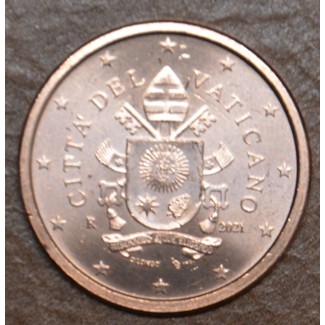 Euromince mince 1 cent Vatikán 2021 (BU)