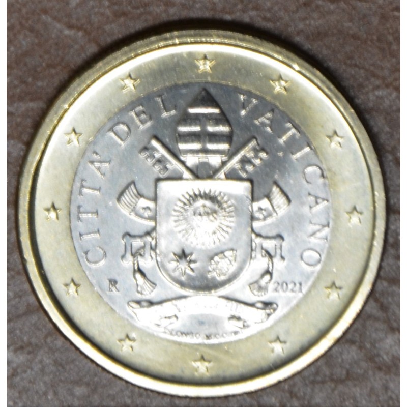 euroerme érme 1 Euro Vatikán 2021 (BU)