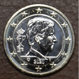 Euromince mince 1 Euro Belgicko 2021 - Kráľ Filip (UNC)