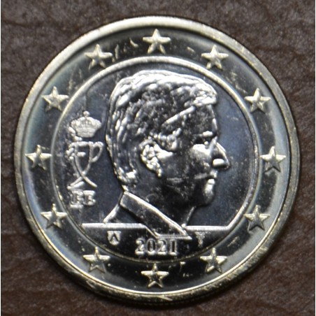 Euromince mince 1 Euro Belgicko 2021 - Kráľ Filip (UNC)