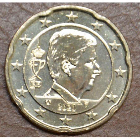 Euromince mince 20 cent Belgicko 2021 - Kráľ Filip (UNC)