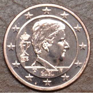 Euromince mince 2 cent Belgicko 2021 - Kráľ Filip (UNC)