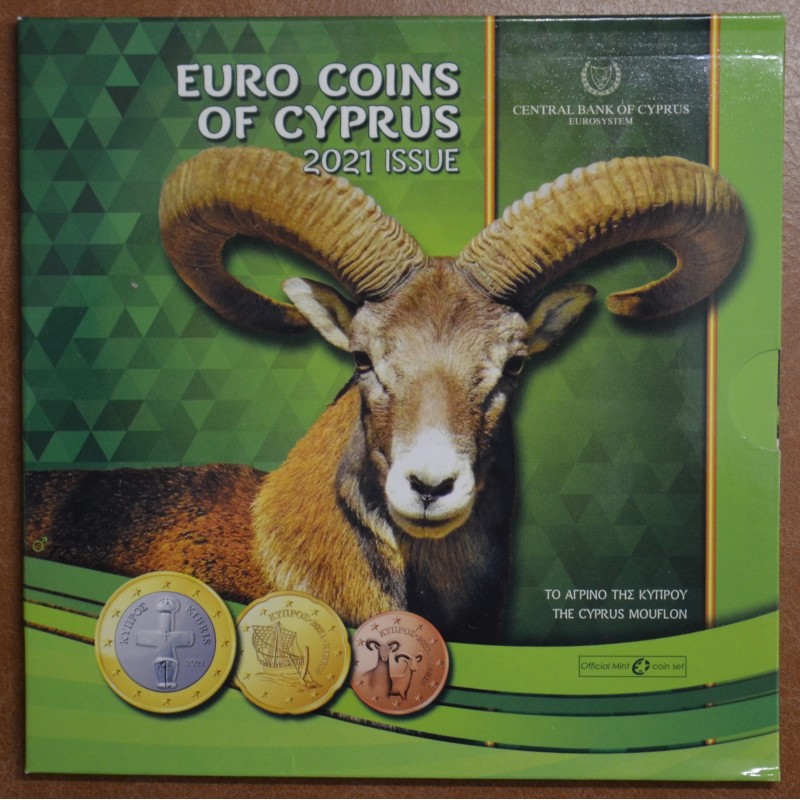 eurocoin eurocoins Cyprus 2021 set of coins (BU)