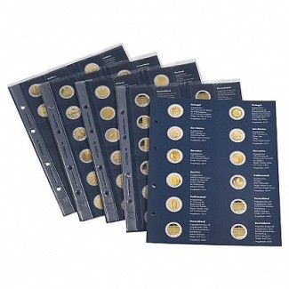 Euromince mince 2 Euro 2020 listy do albumu Leuchtturm OPTIMA