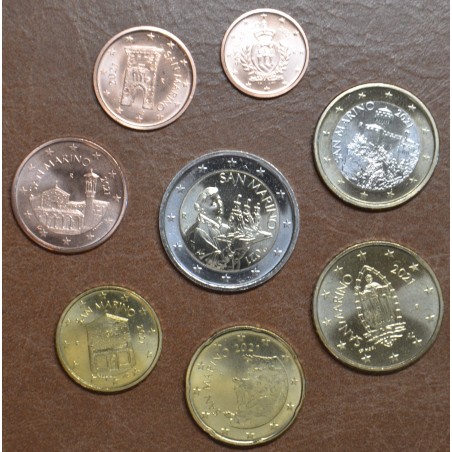 Euromince mince San Marino 2021 sada 8 mincí (UNC)