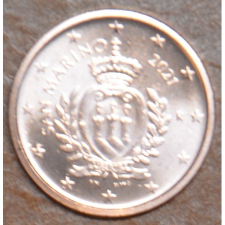 Euromince mince 1 cent San Marino 2021 - Nový design (UNC)