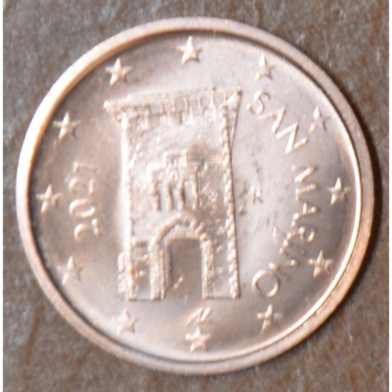 Euromince mince 2 cent San Marino 2021 - Nový design (UNC)