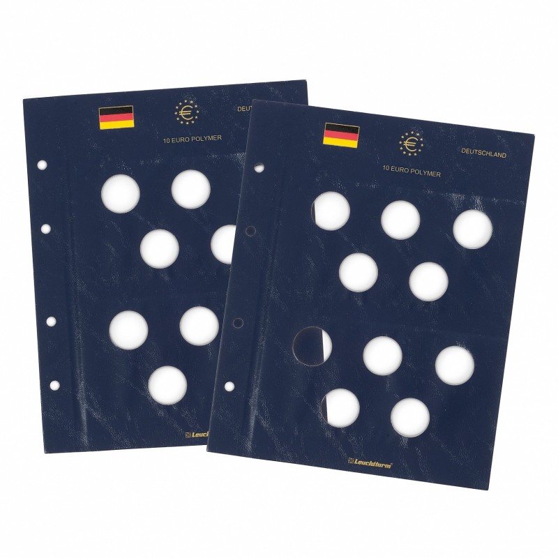 eurocoin eurocoins Sheet into Leuchtturm Vista albums for German 10...