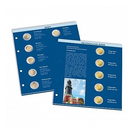 eurocoin eurocoins 2 Euro 2017 pages into Leuchtturm NUMIS albums (...