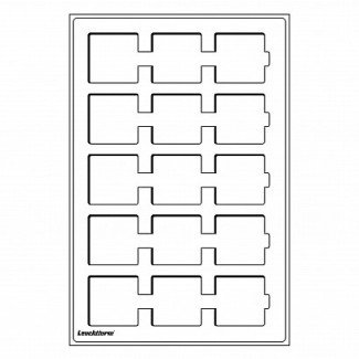 Euromince mince PLATO L na 15 mincí 50x50 modrej farby